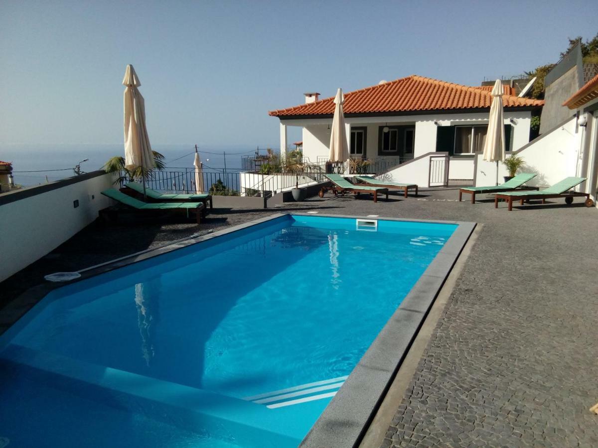 casa agapanthe piscine et vue mer Estreito Da Calheta Esterno foto